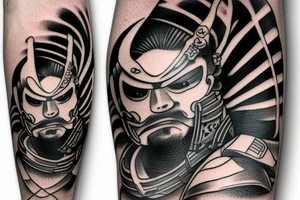 katana japanese samurai tattoo idea