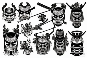 katana japanese samurai tattoo idea