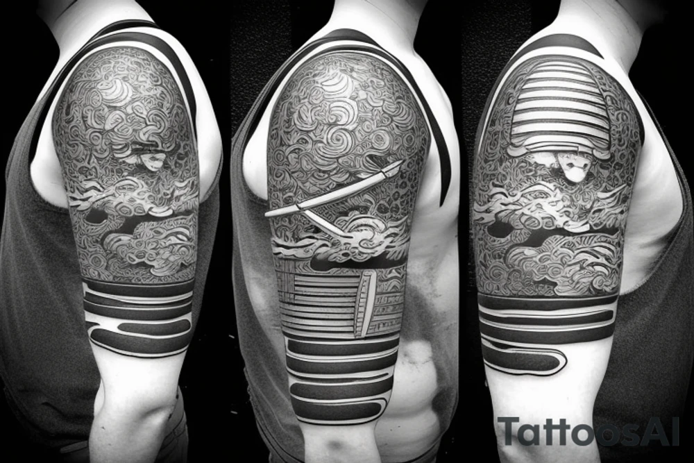 katana japanese samurai tattoo idea