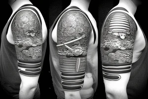 katana japanese samurai tattoo idea