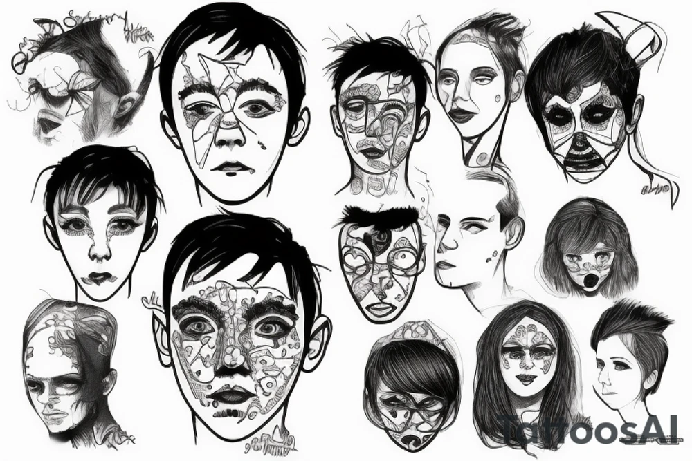 Asa Butterfield's face tattoo idea