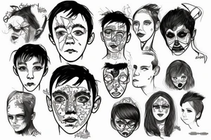 Asa Butterfield's face tattoo idea