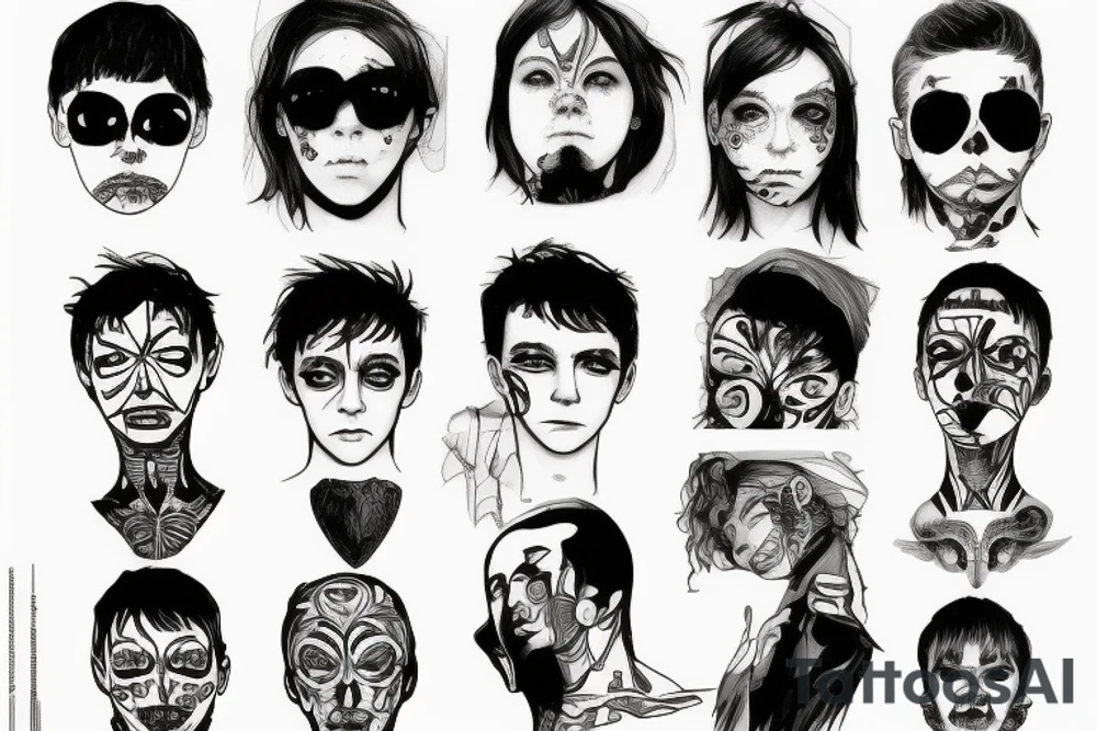 Asa Butterfield's face tattoo idea