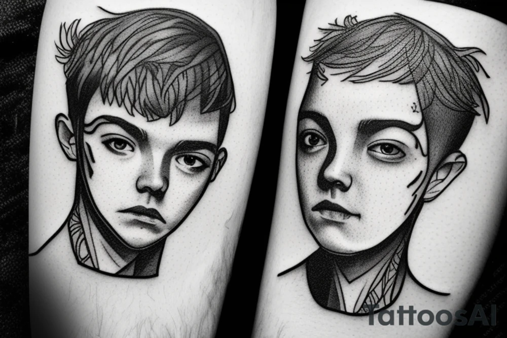 Asa Butterfield's face tattoo idea