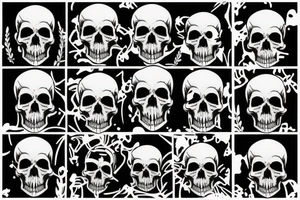 military skull tattoo idea