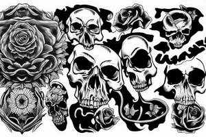 war skull tattoo idea