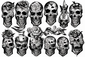 war skull tattoo idea