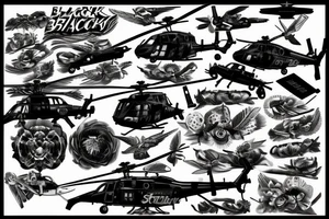 blackhawk helicopter tattoo idea
