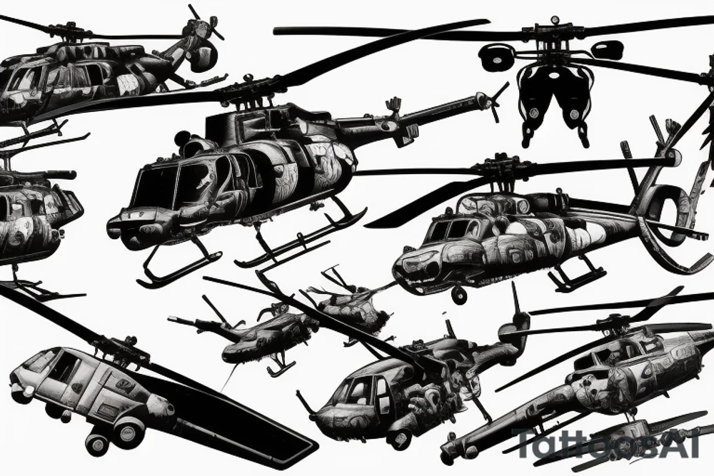 blackhawk helicopter tattoo idea