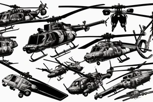 blackhawk helicopter tattoo idea