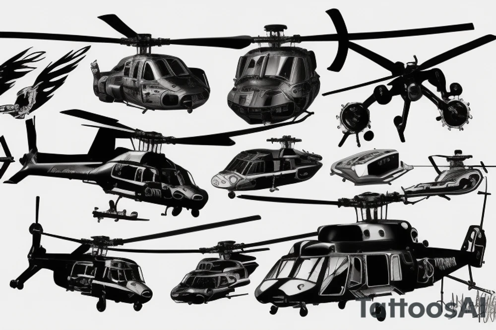 blackhawk helicopter tattoo idea