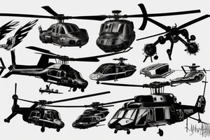 blackhawk helicopter tattoo idea