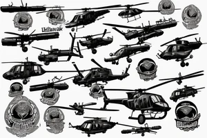 blackhawk helicopter tattoo idea