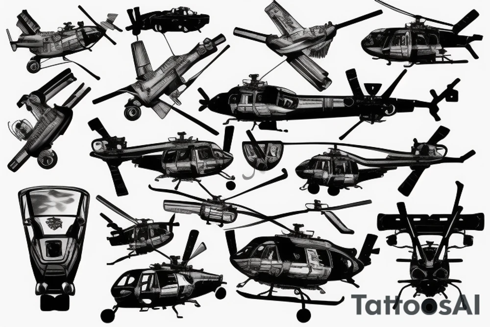 blackhawk helicopter tattoo idea