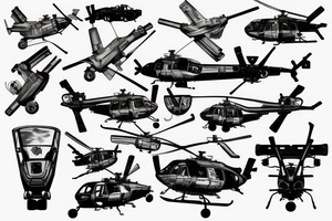 blackhawk helicopter tattoo idea