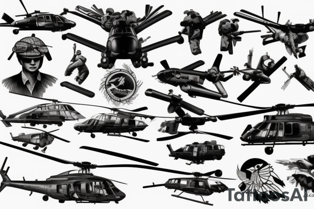 blackhawk helicopter tattoo idea