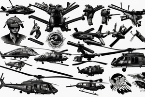 blackhawk helicopter tattoo idea