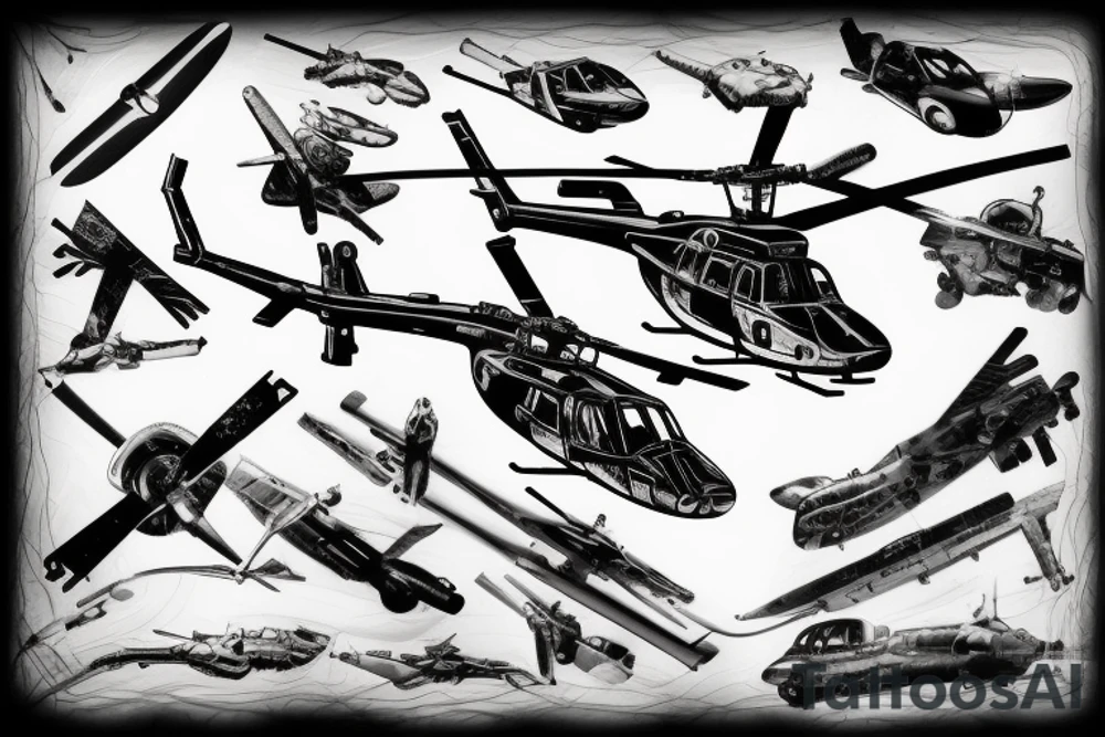 blackhawk helicopter tattoo idea