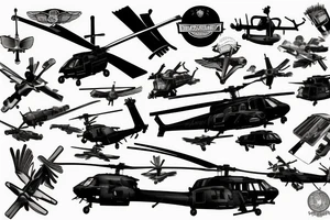 blackhawk helicopter tattoo idea