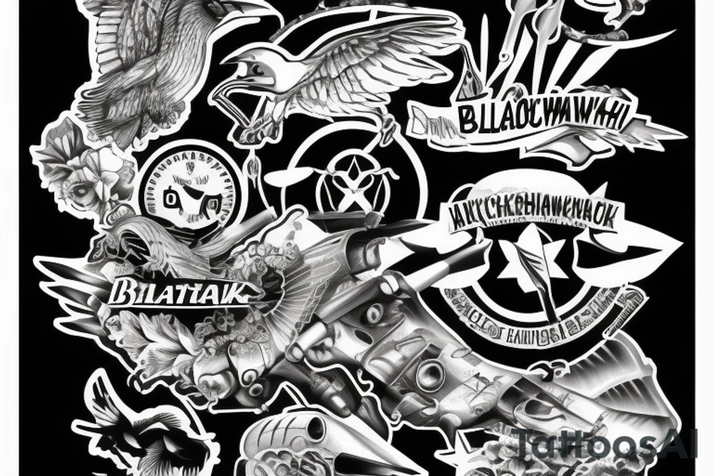 blackhawk helicopter tattoo idea