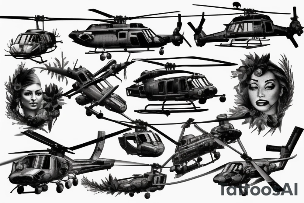 blackhawk helicopter tattoo idea