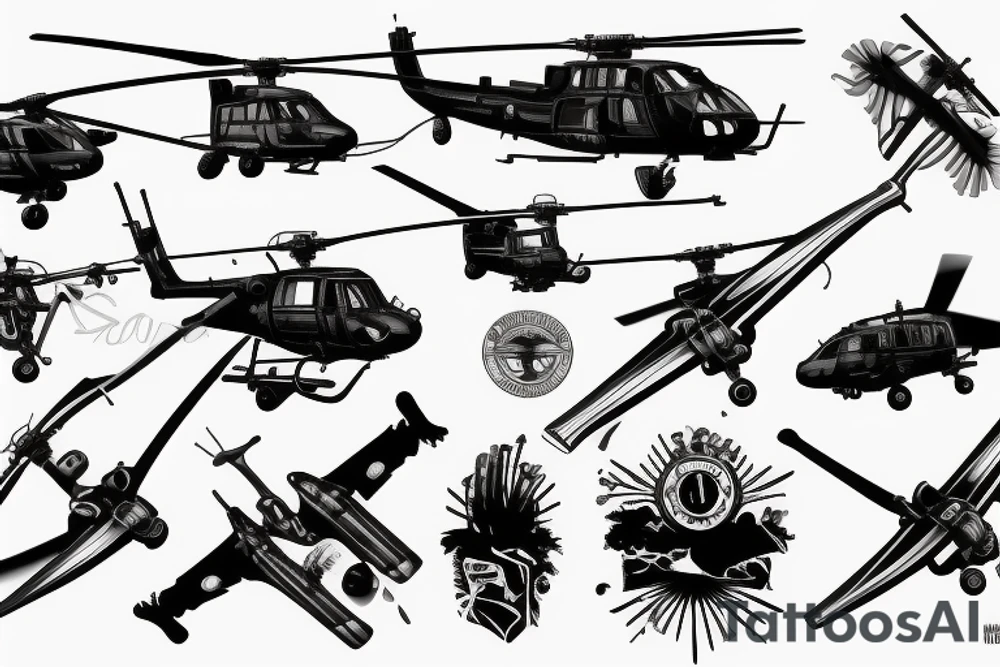 blackhawk helicopter tattoo idea