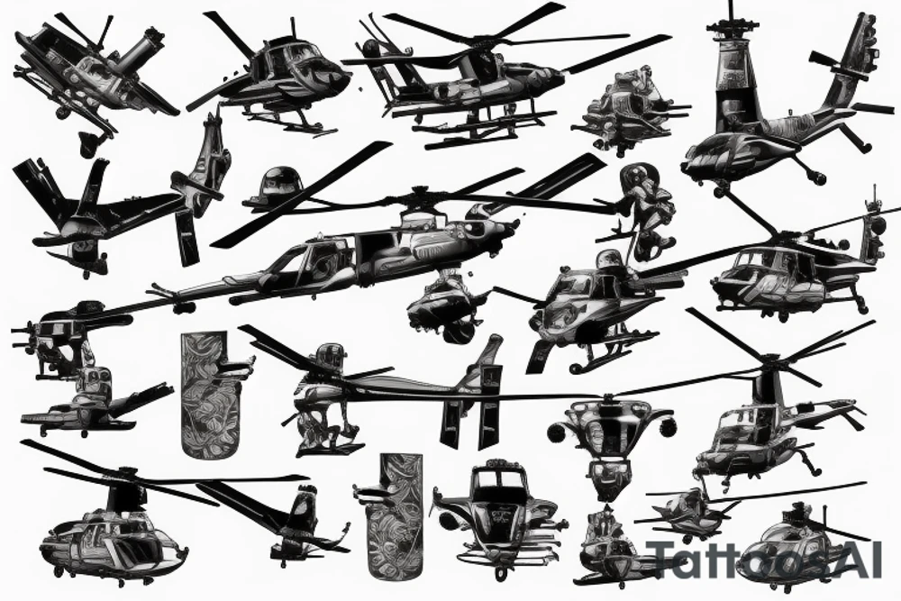 blackhawk helicopter tattoo idea