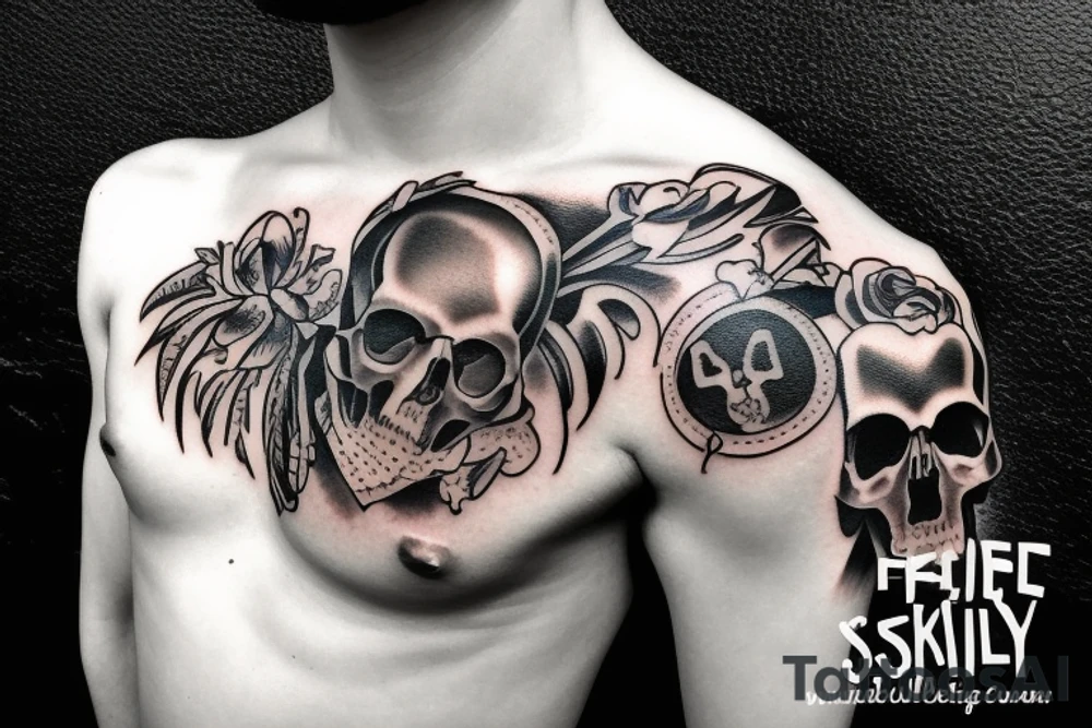 army skull tattoo idea