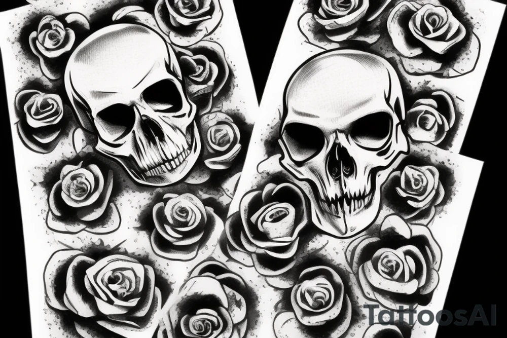 army skull tattoo idea