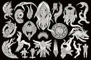 Ancient symbol Slavic mythology and theme is breaking out from the yourselve tattoo idea