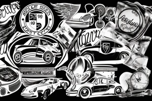 porsche 911 tattoo idea