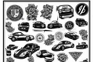 porsche 911 tattoo idea