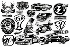 porsche 911 tattoo idea