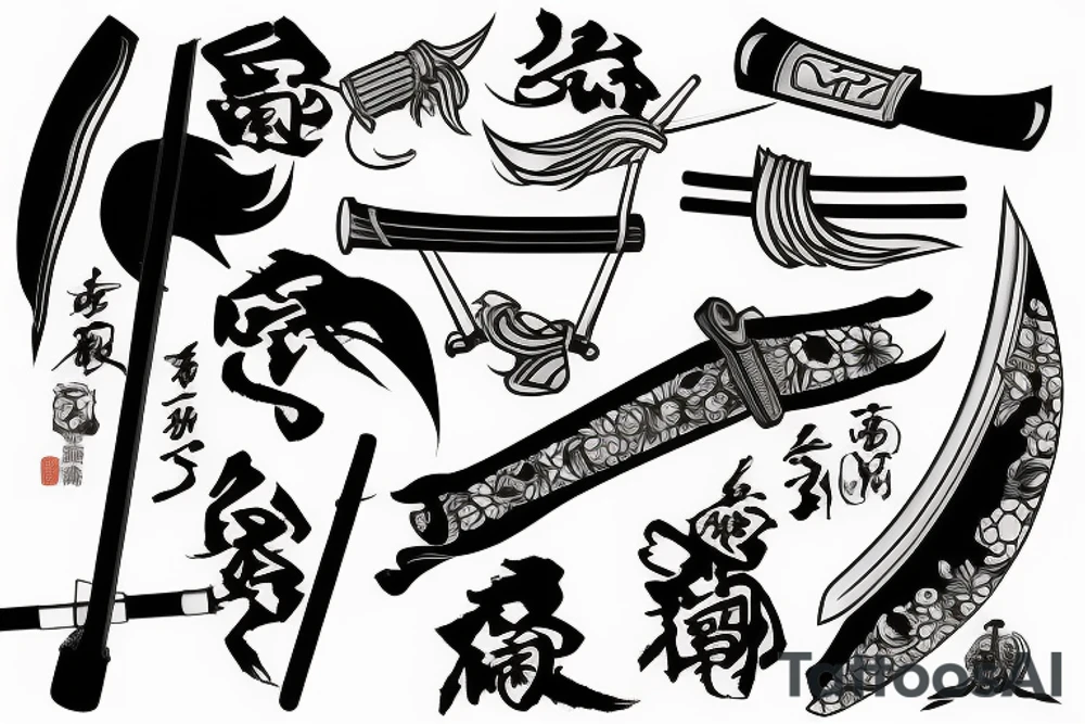 katana tattoo idea