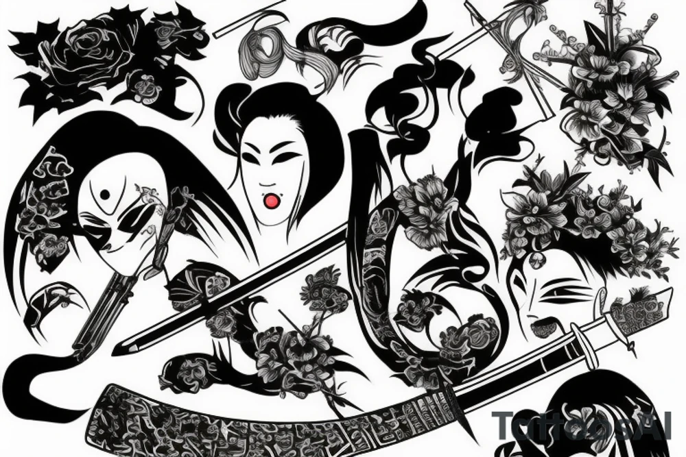katana tattoo idea