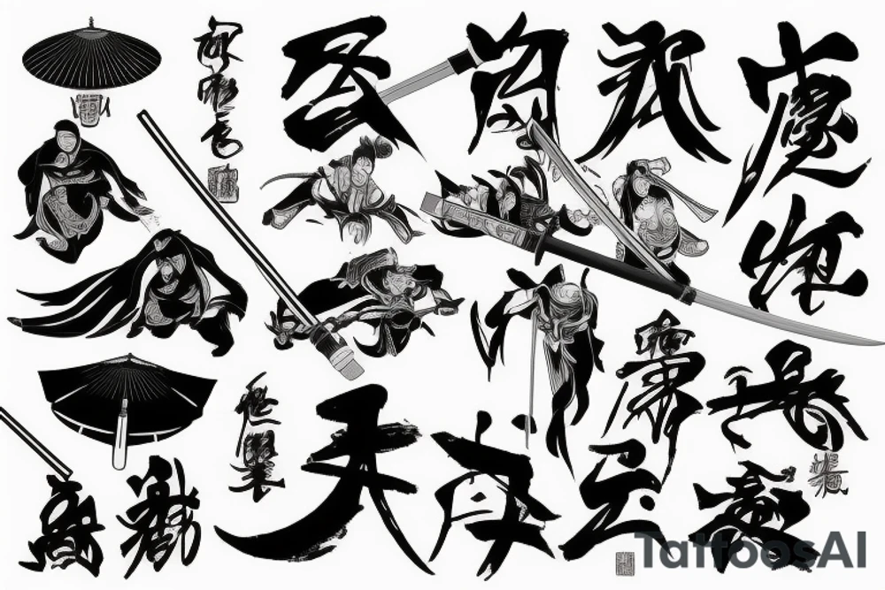 katana tattoo idea