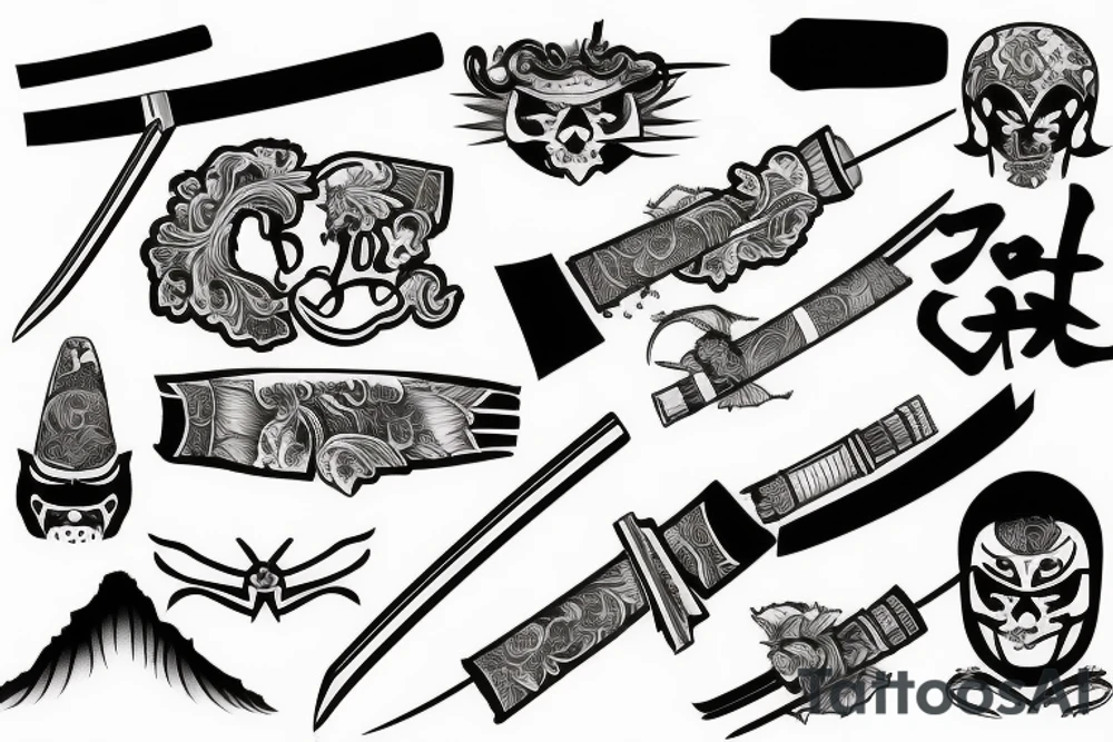 katana tattoo idea