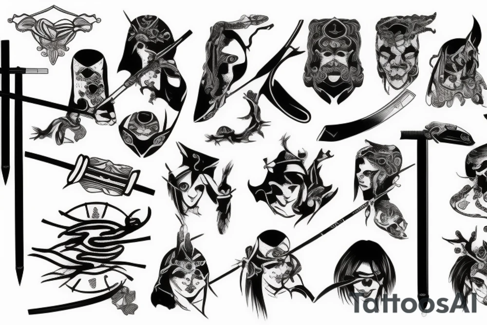 katana tattoo idea