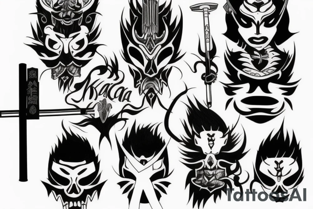 katana tattoo idea
