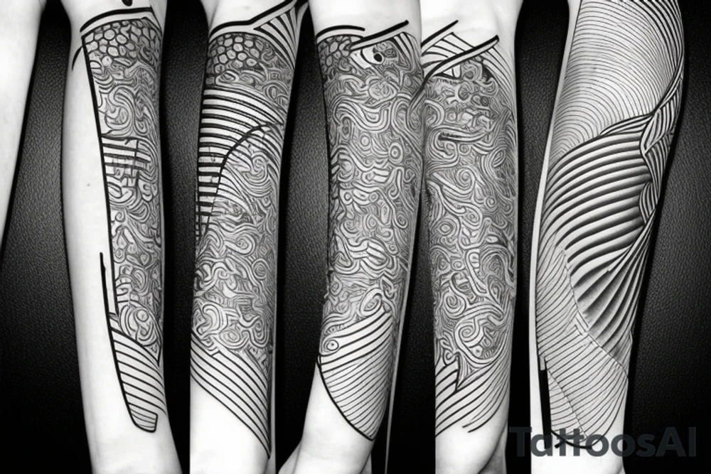 katana straight sharp long tattoo idea