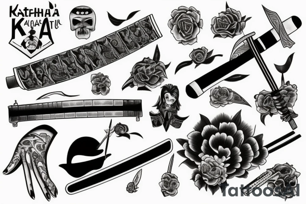 katana tattoo idea