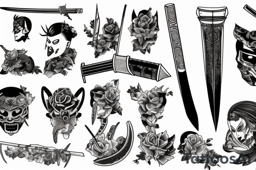 katana tattoo idea