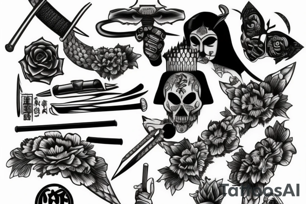 katana tattoo idea
