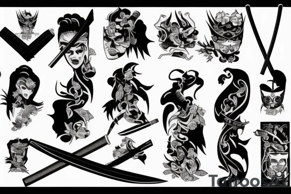 katana tattoo idea