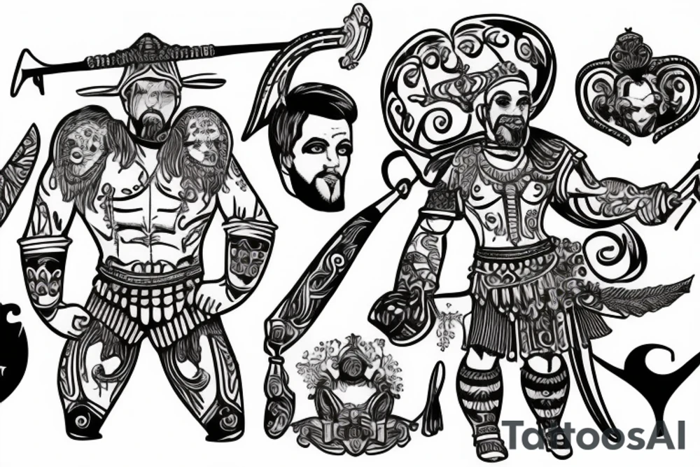 gladiator mercury tattoo idea