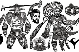 gladiator mercury tattoo idea