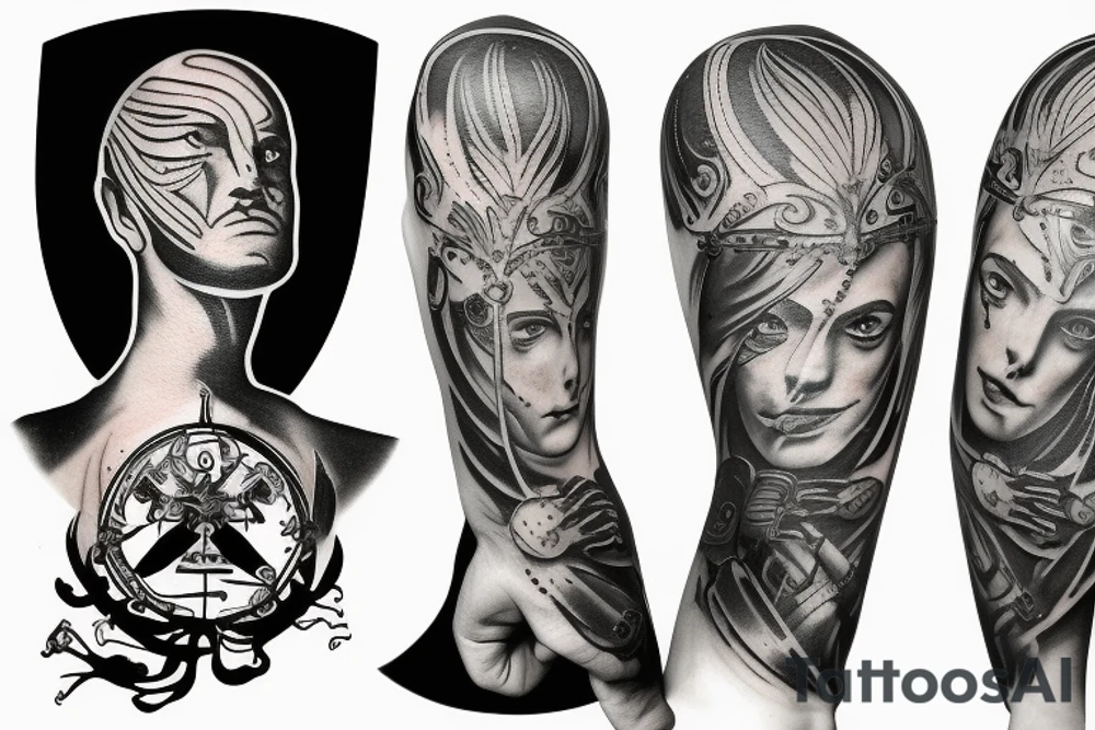 gladiator mercury tattoo idea