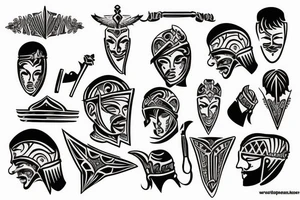 gladiator mercury tattoo idea