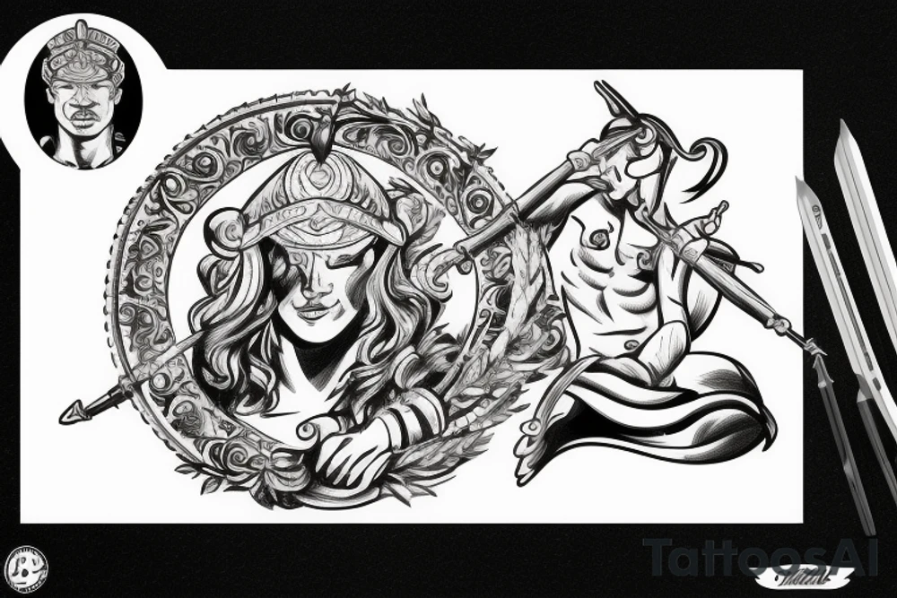 gladiator mercury tattoo idea