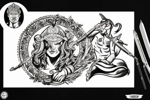 gladiator mercury tattoo idea